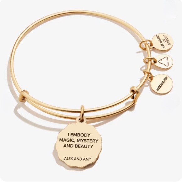 Alex + Ani | Mermaid Charm Bangle in Gold - Picture 2 of 5